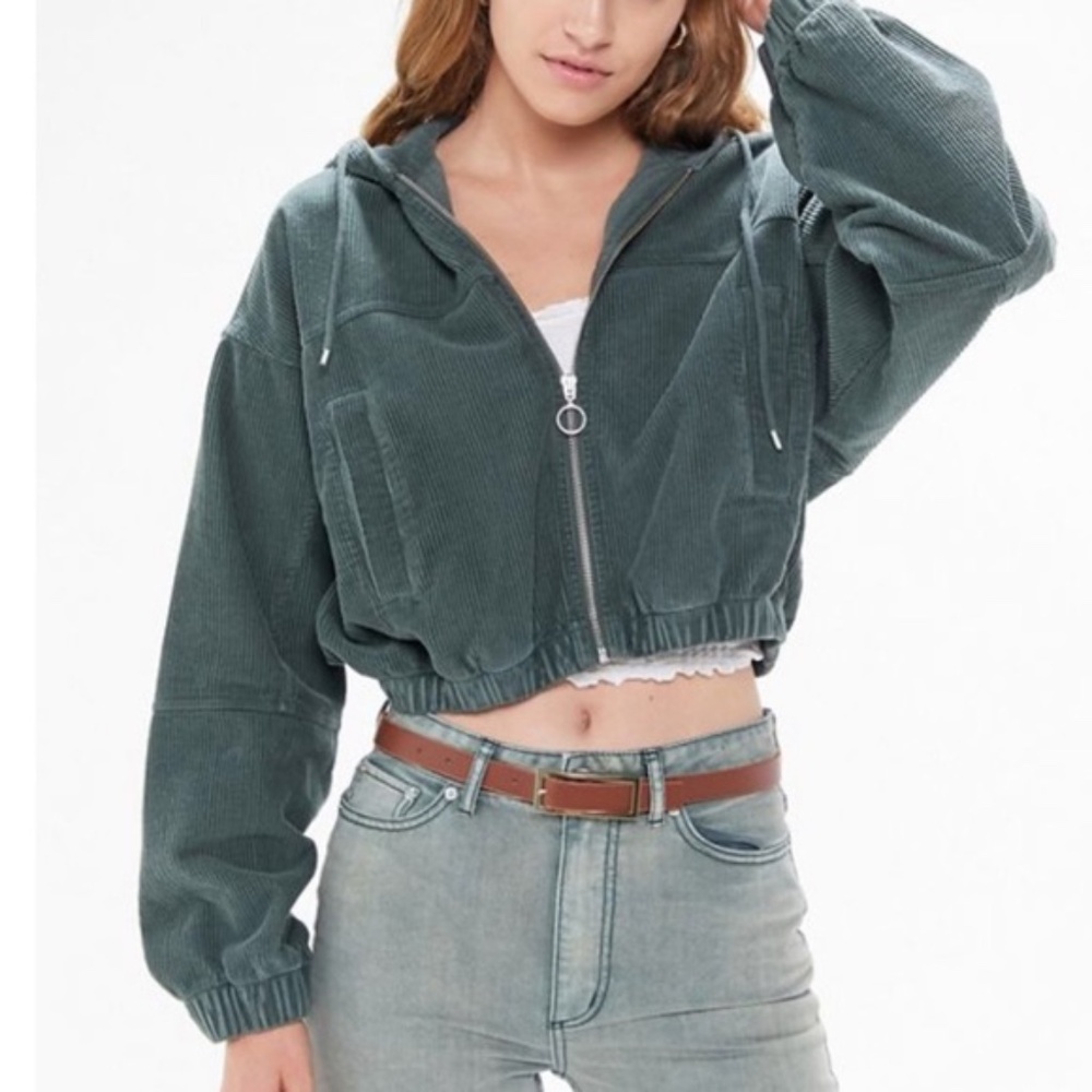 Urban Outfitters Dark Green Corduroy Jacket